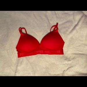 PINK wireless push up bra